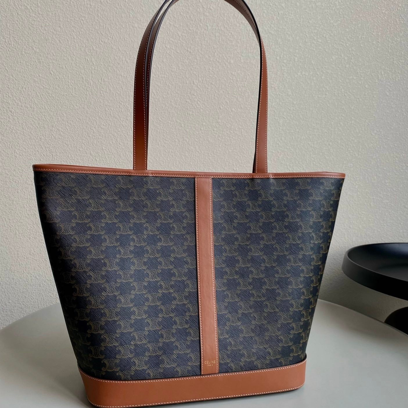 Celine TRIOMPHE 26 TAN  CALFSKIN