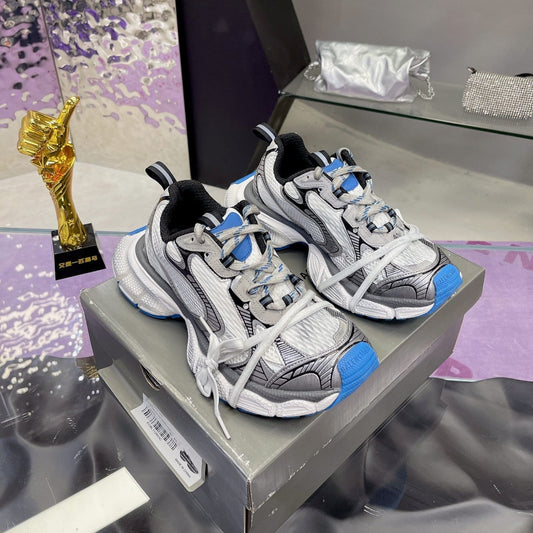 Balanciaga 3XL SNEAKER IN WHITE GRAY BLUE MESH AND POLYURETHANE