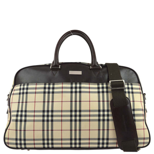 Burberry Check 2way Duffle Shoulder Handbag