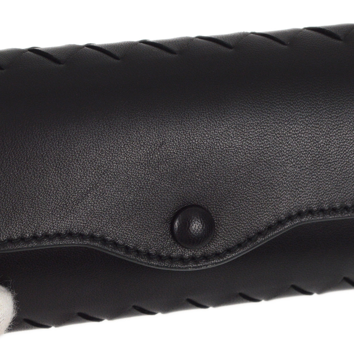 Bottega Veneta Intrecciato Key Case Black Small New