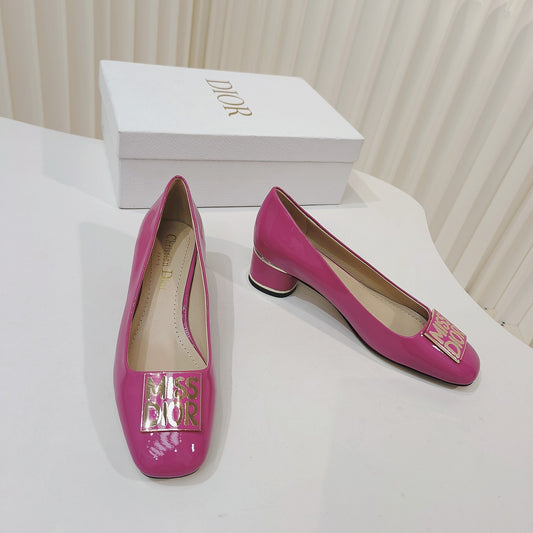 DIOR Miss  DIOR Pump 40mm In Deep Pink Cowhide 111366