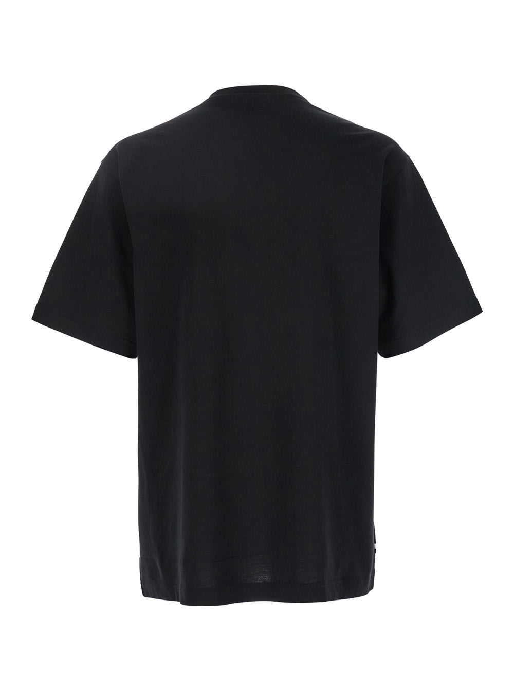 Dolce & Gabbana Men Black Crewneck T-Shirt With Bandana Print All-Over In Cotton Woman