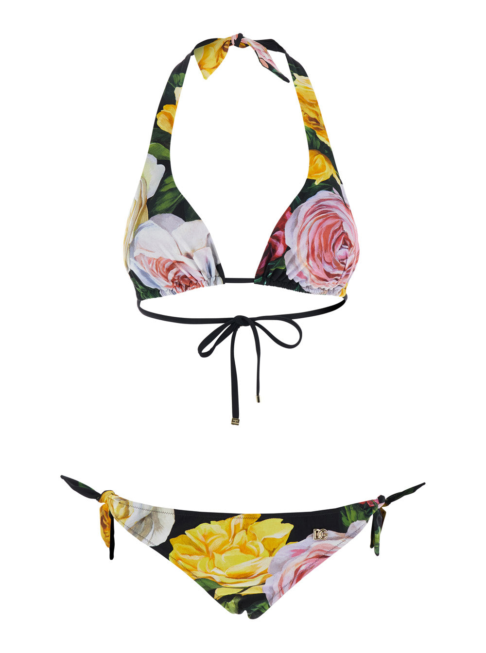 Dolce & Gabbana Women 'Peonia' Multicolor All-Over Floral Print Bikini In Tech Fabric Woman