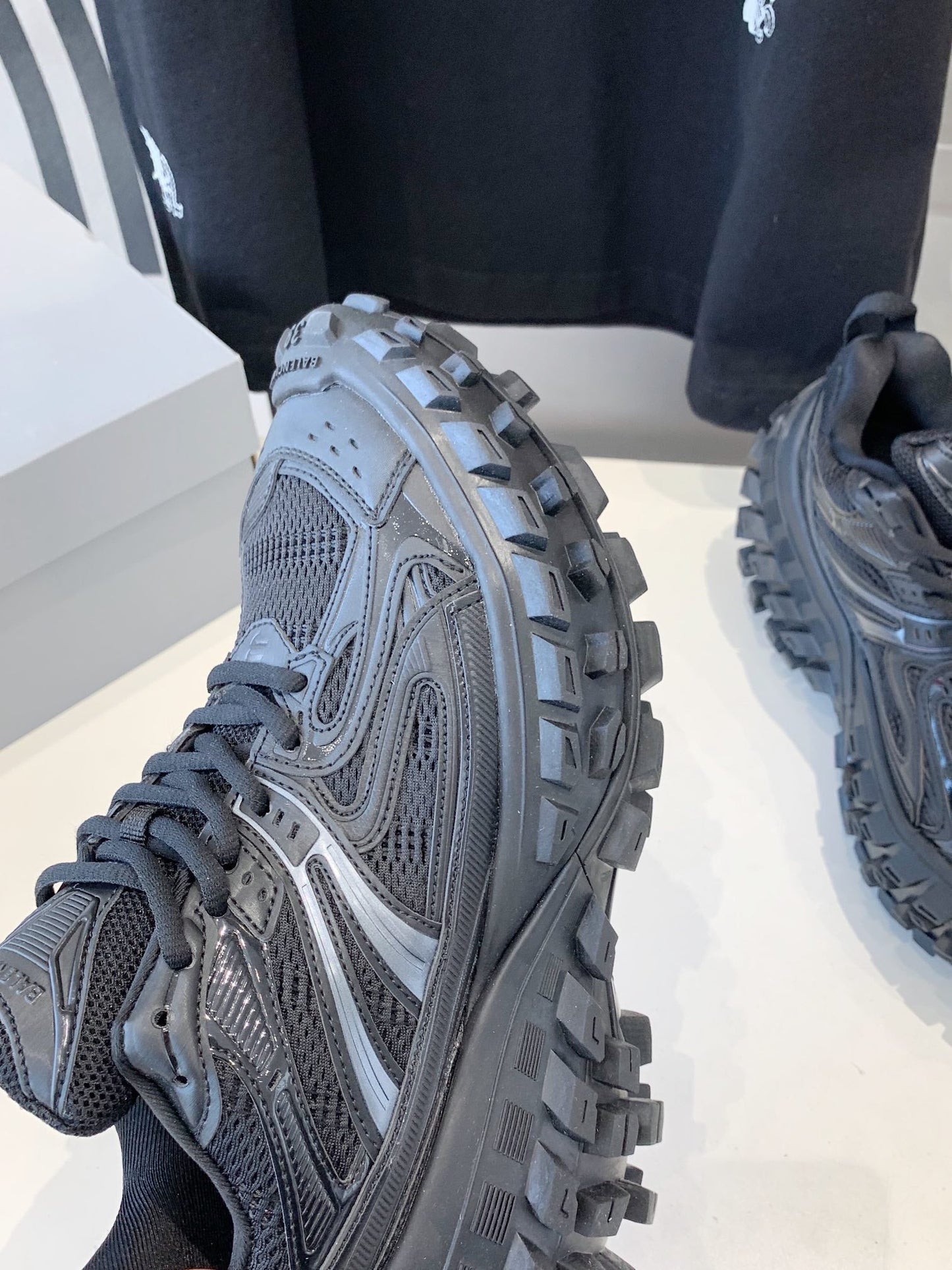 Balanciaga CHUNKY SNEAKERS IN BLACK POLYURETHANE, POLYESTER AND NYLON