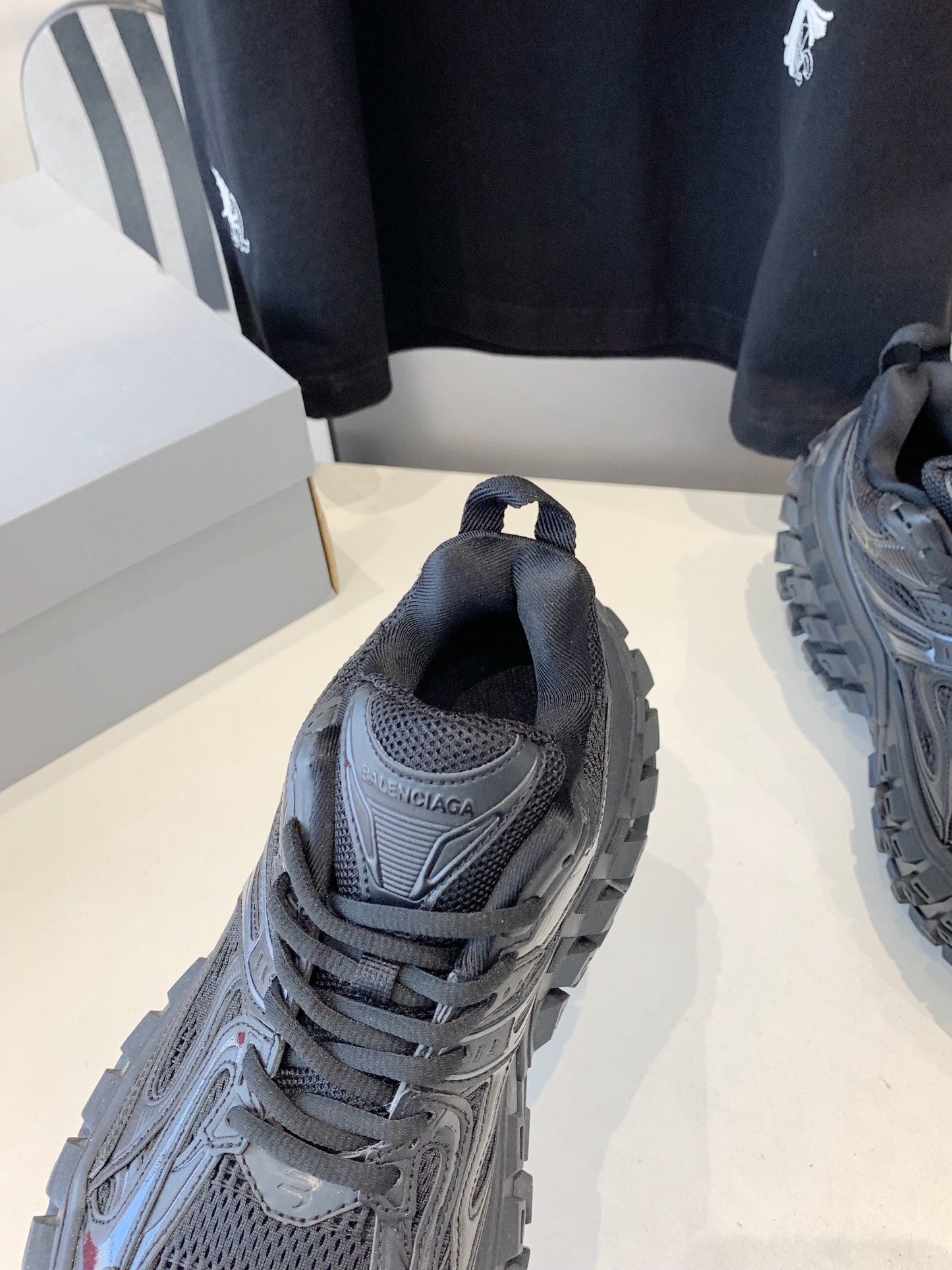 Balanciaga CHUNKY SNEAKERS IN BLACK POLYURETHANE, POLYESTER AND NYLON