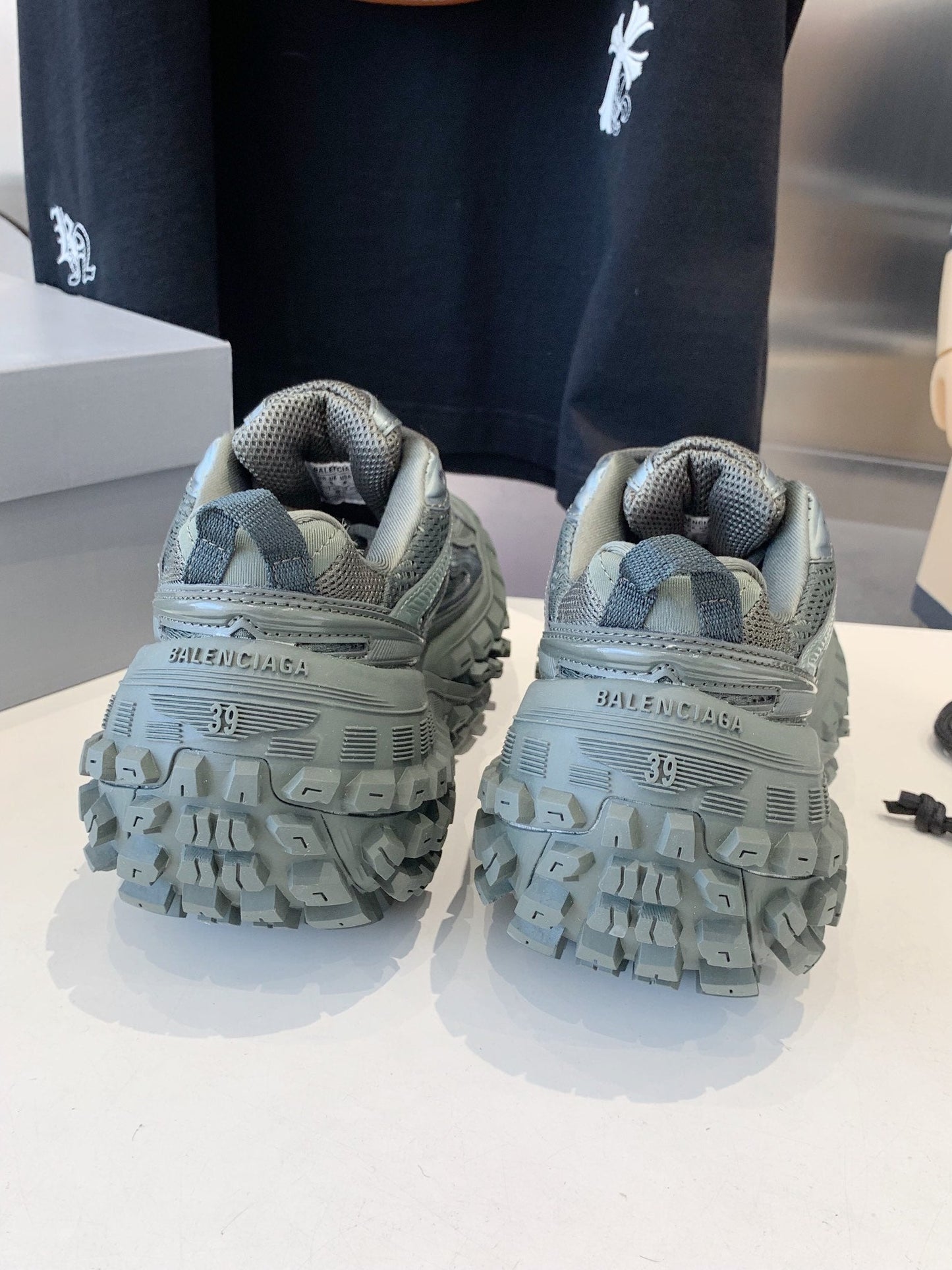 Balanciaga CHUNKY SNEAKERS IN MANTLE GRAY POLYURETHANE, POLYESTER AND NYLON
