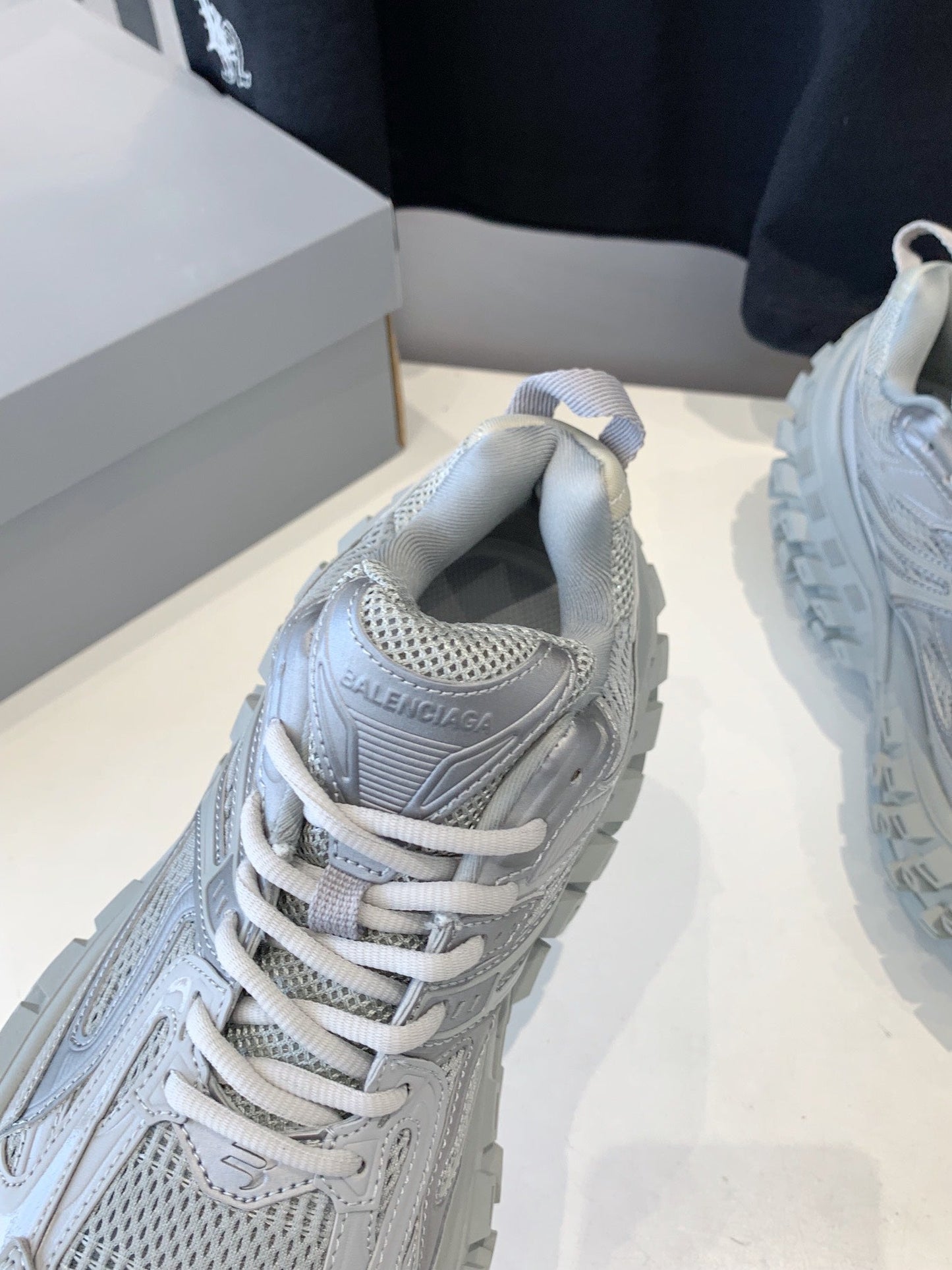 Balanciaga CHUNKY SNEAKERS IN BOMBAY GRAY POLYURETHANE, POLYESTER AND NYLON