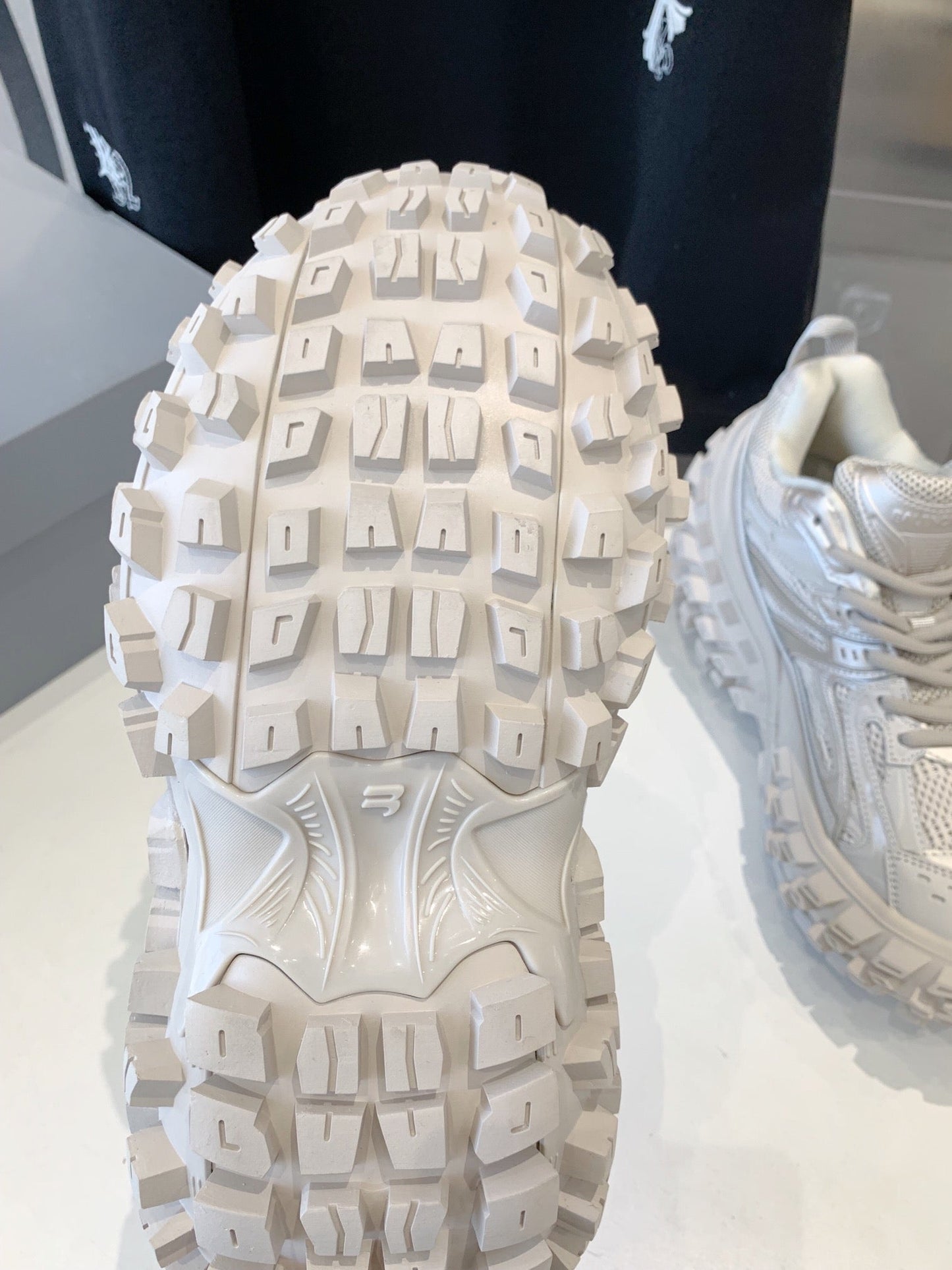 Balanciaga CHUNKY SNEAKERS IN BONE BEIGE POLYURETHANE, POLYESTER AND NYLON