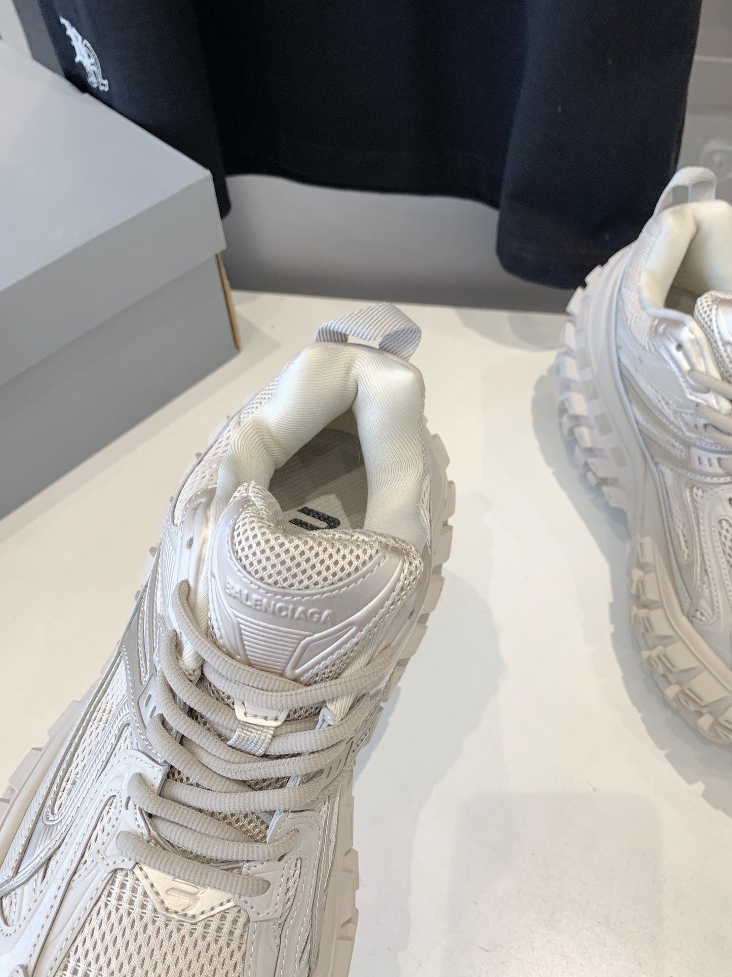 Balanciaga CHUNKY SNEAKERS IN BONE BEIGE POLYURETHANE, POLYESTER AND NYLON
