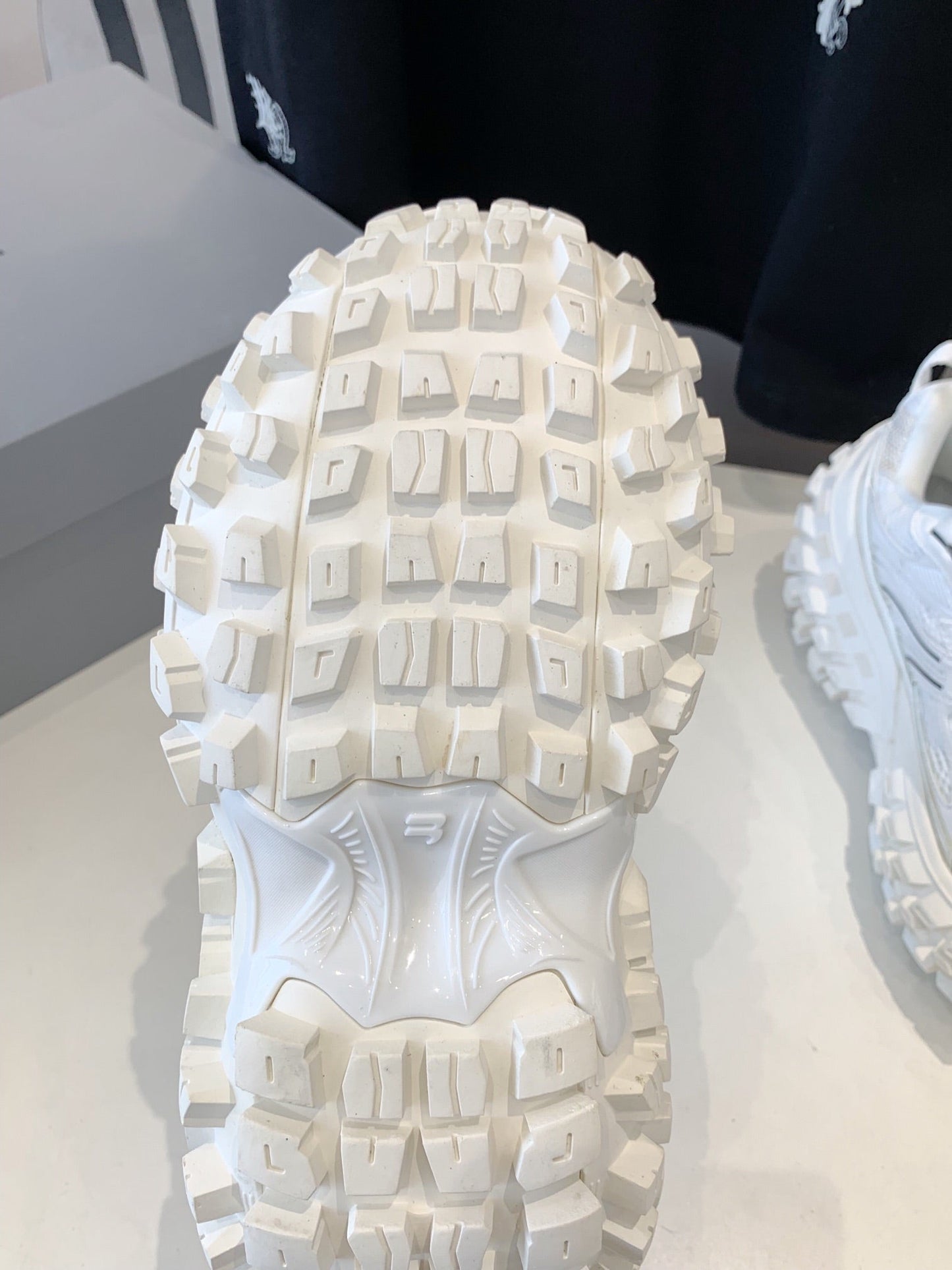 Balanciaga CHUNKY SNEAKERS IN WHITE MIX BLACK POLYURETHANE, POLYESTER AND NYLON