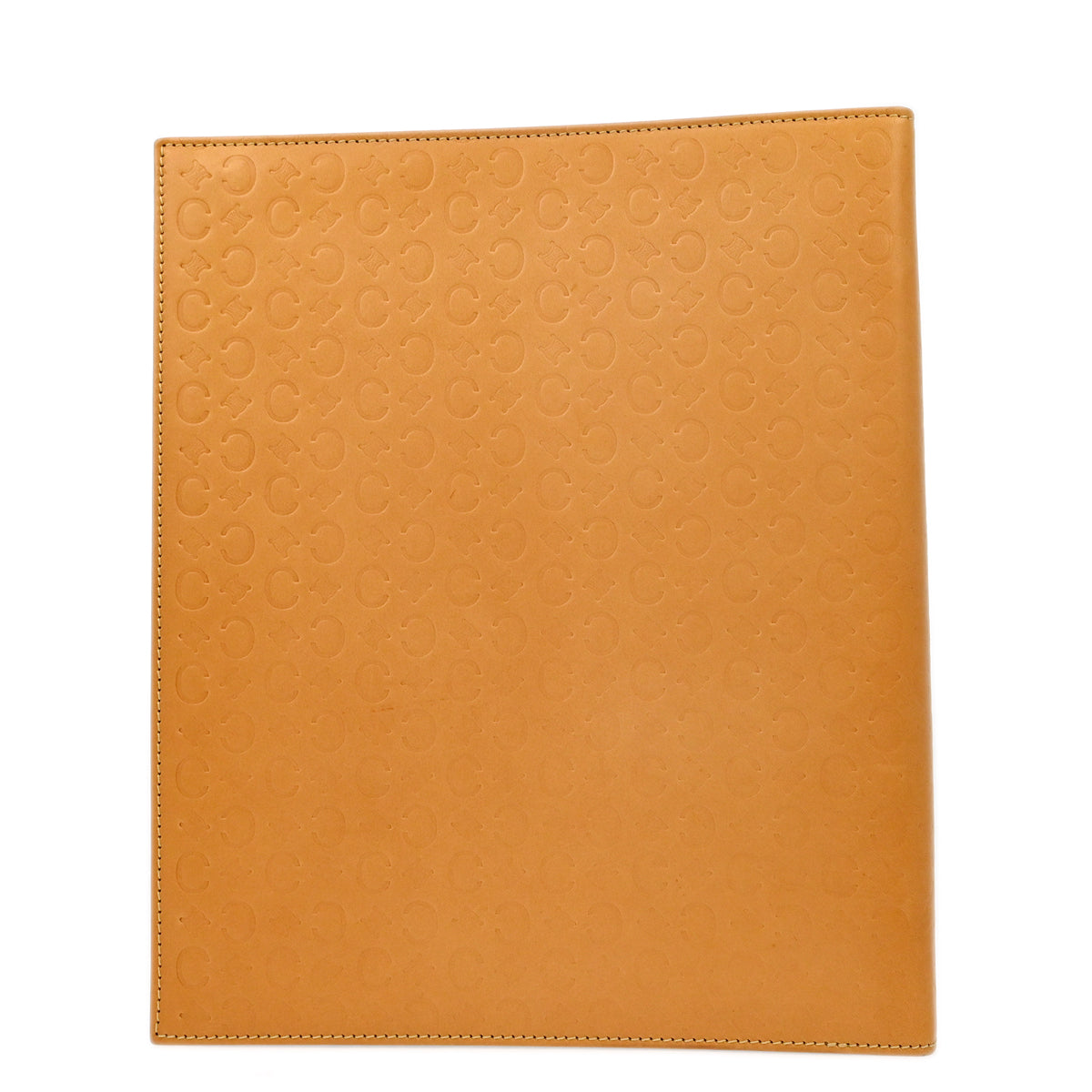 Celine Brown Leather Binder Small New
