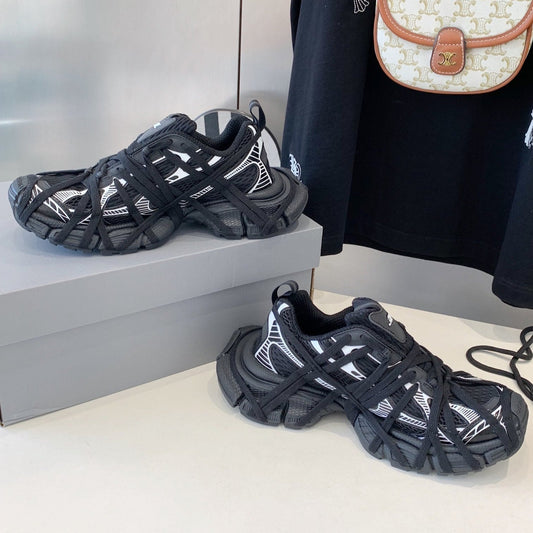 Balanciaga 3XL EXTREME LACE SNEAKER BLACK MIX WHITE
