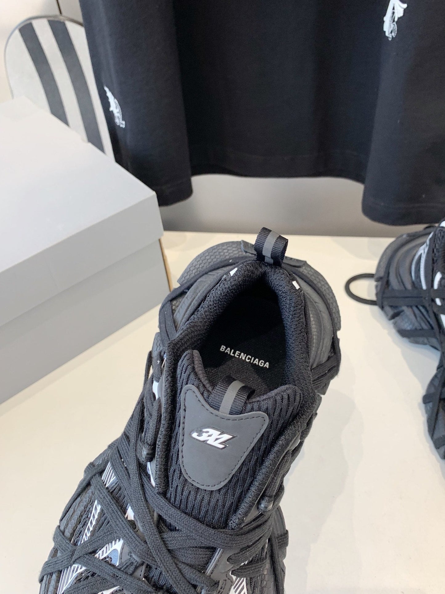 Balanciaga 3XL EXTREME LACE SNEAKER BLACK MIX WHITE
