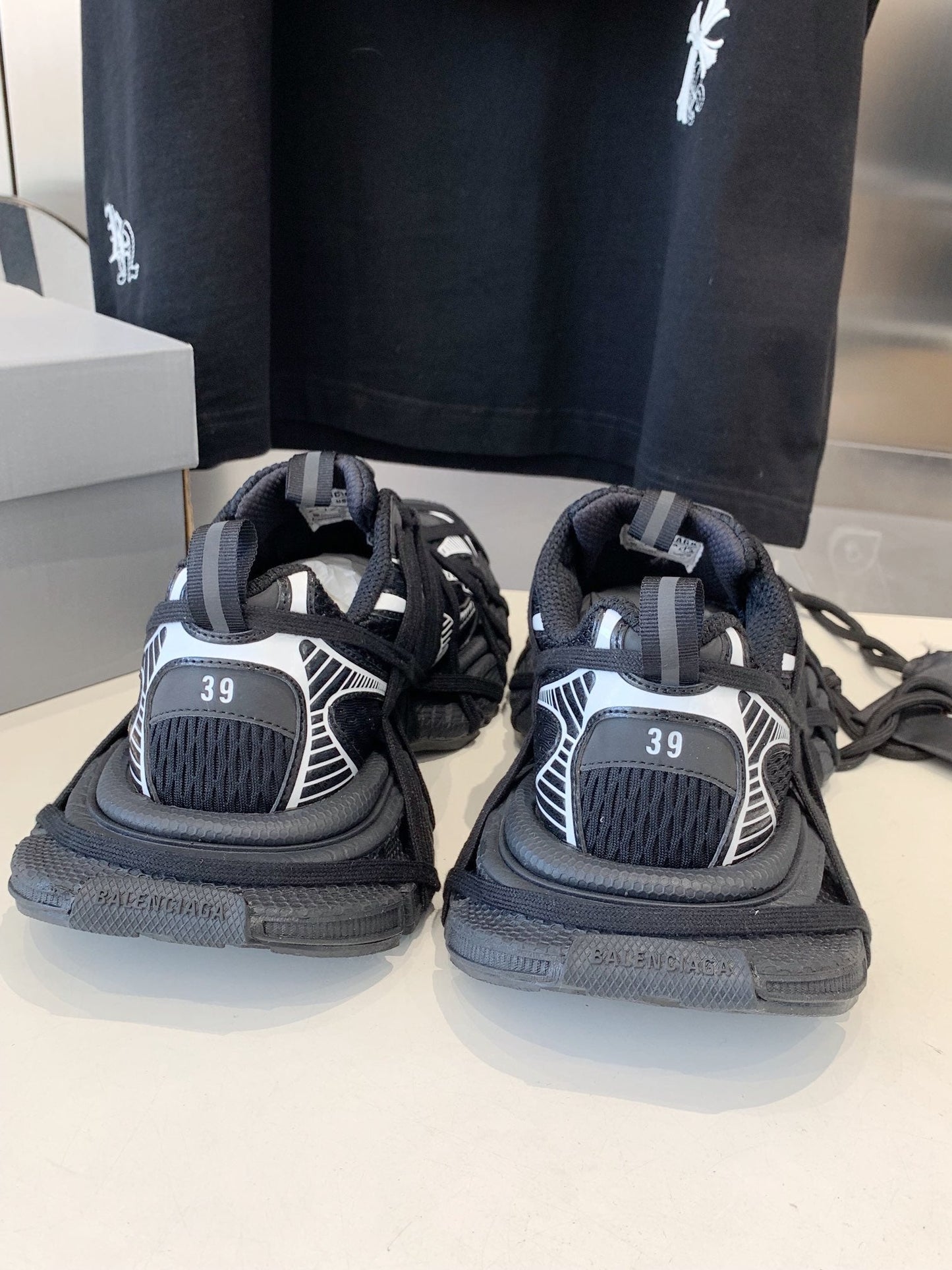 Balanciaga 3XL EXTREME LACE SNEAKER BLACK MIX WHITE