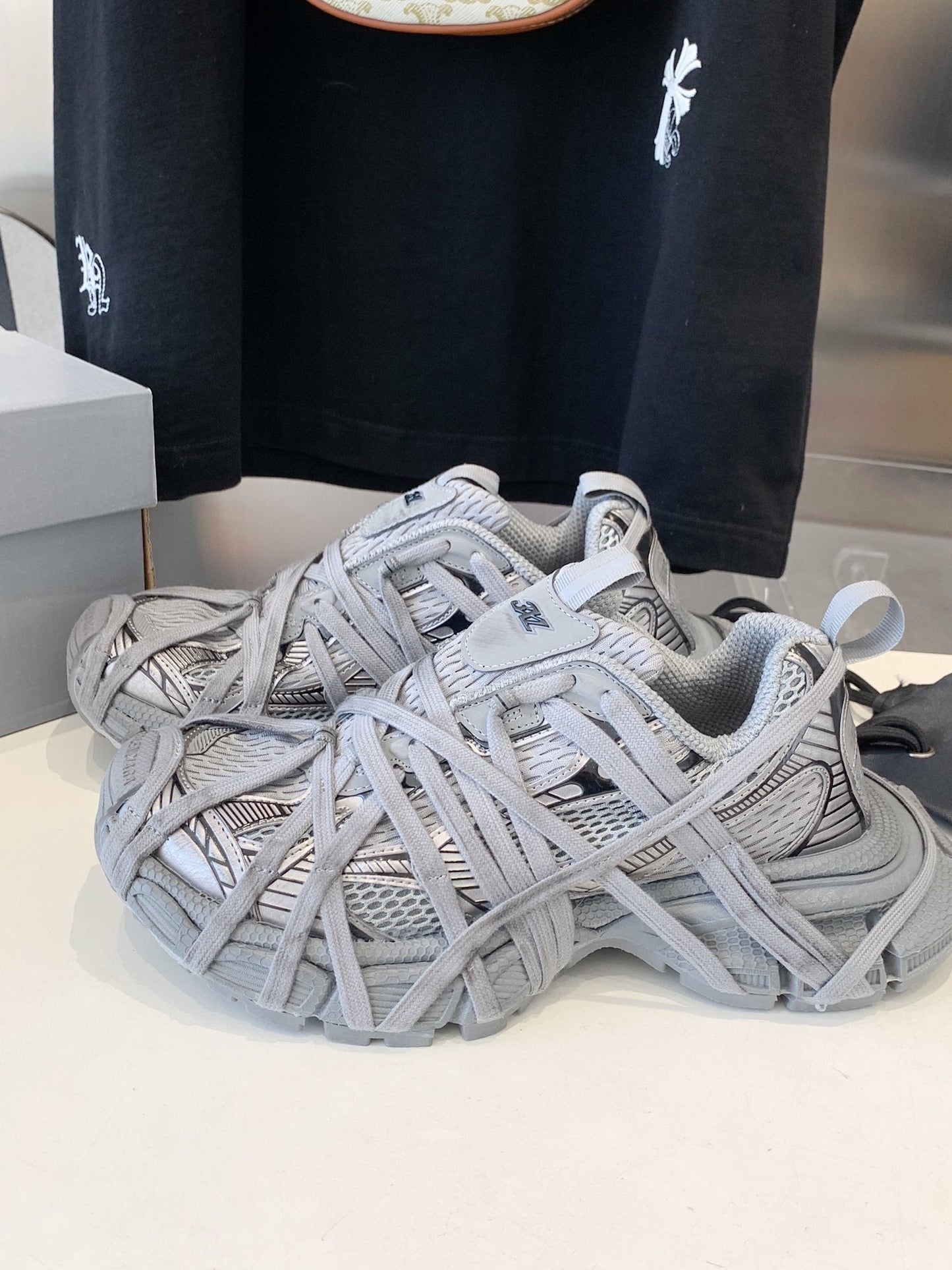 Balanciaga 3XL EXTREME LACE SNEAKER ALL GRAY