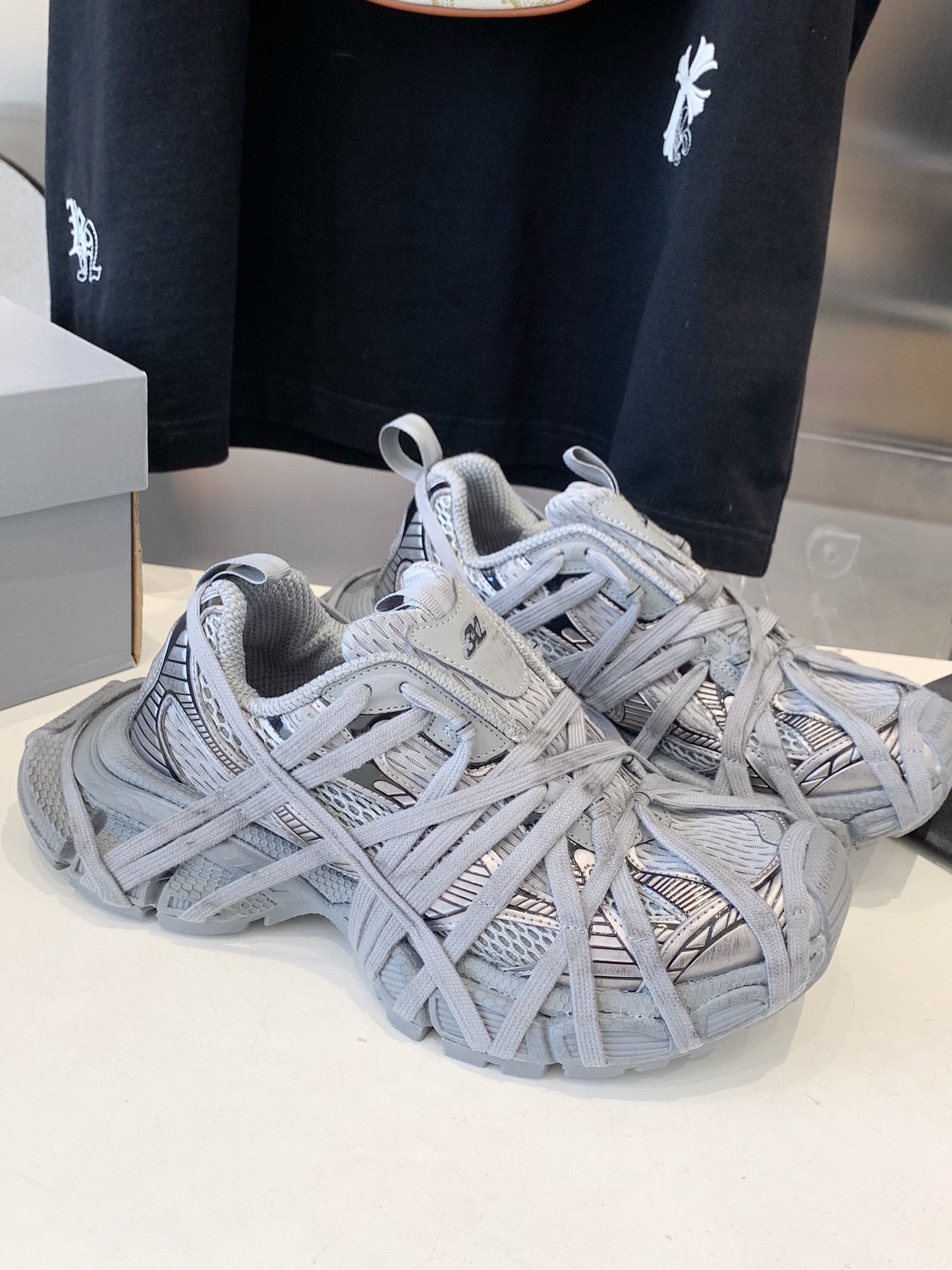Balanciaga 3XL EXTREME LACE SNEAKER ALL GRAY