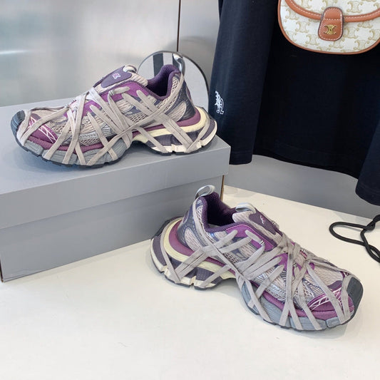 Balanciaga 3XL EXTREME LACE SNEAKER PURPLE AND GRAY