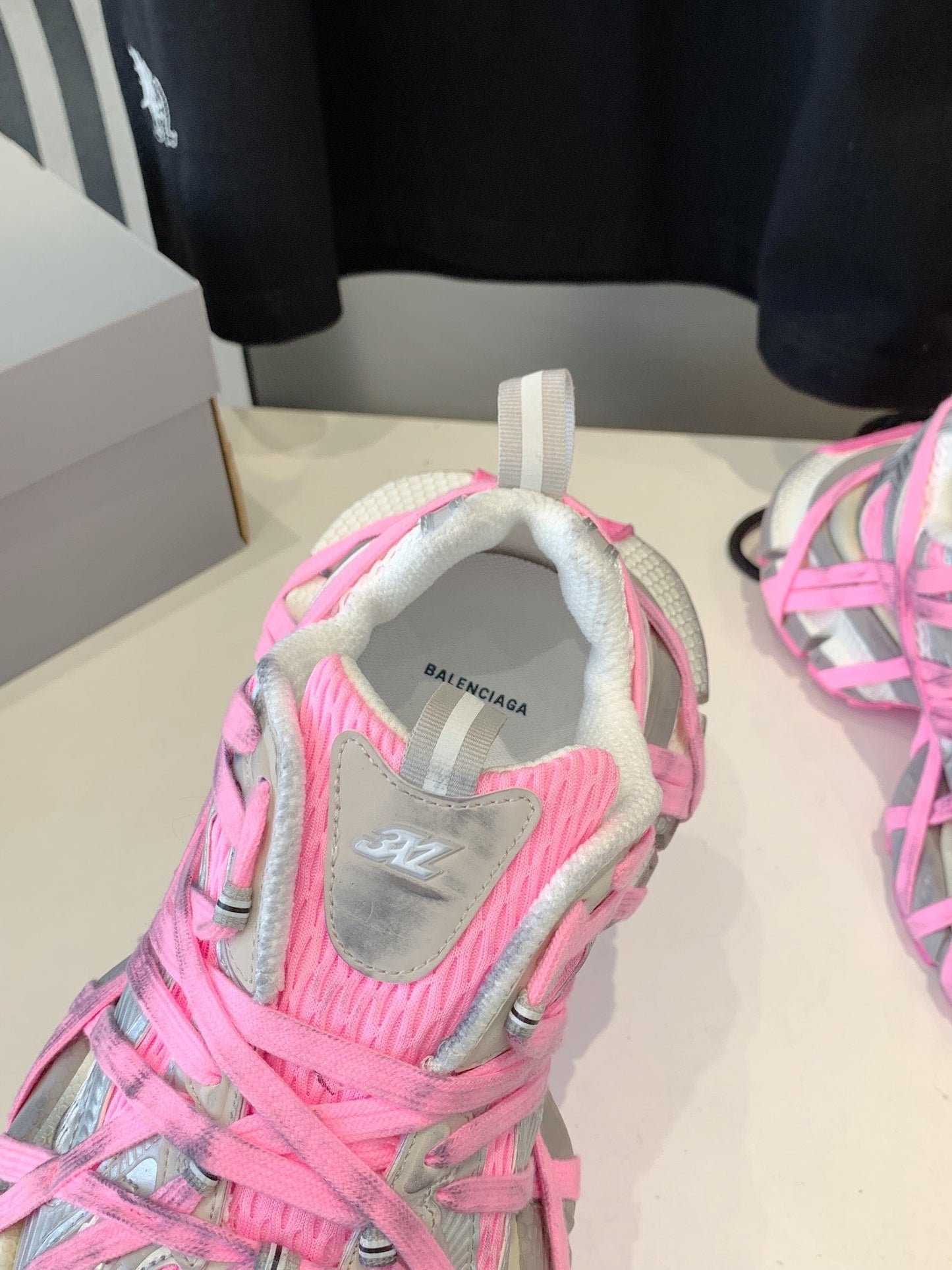 Balanciaga 3XL EXTREME LACE SNEAKER SILVER AND PINK
