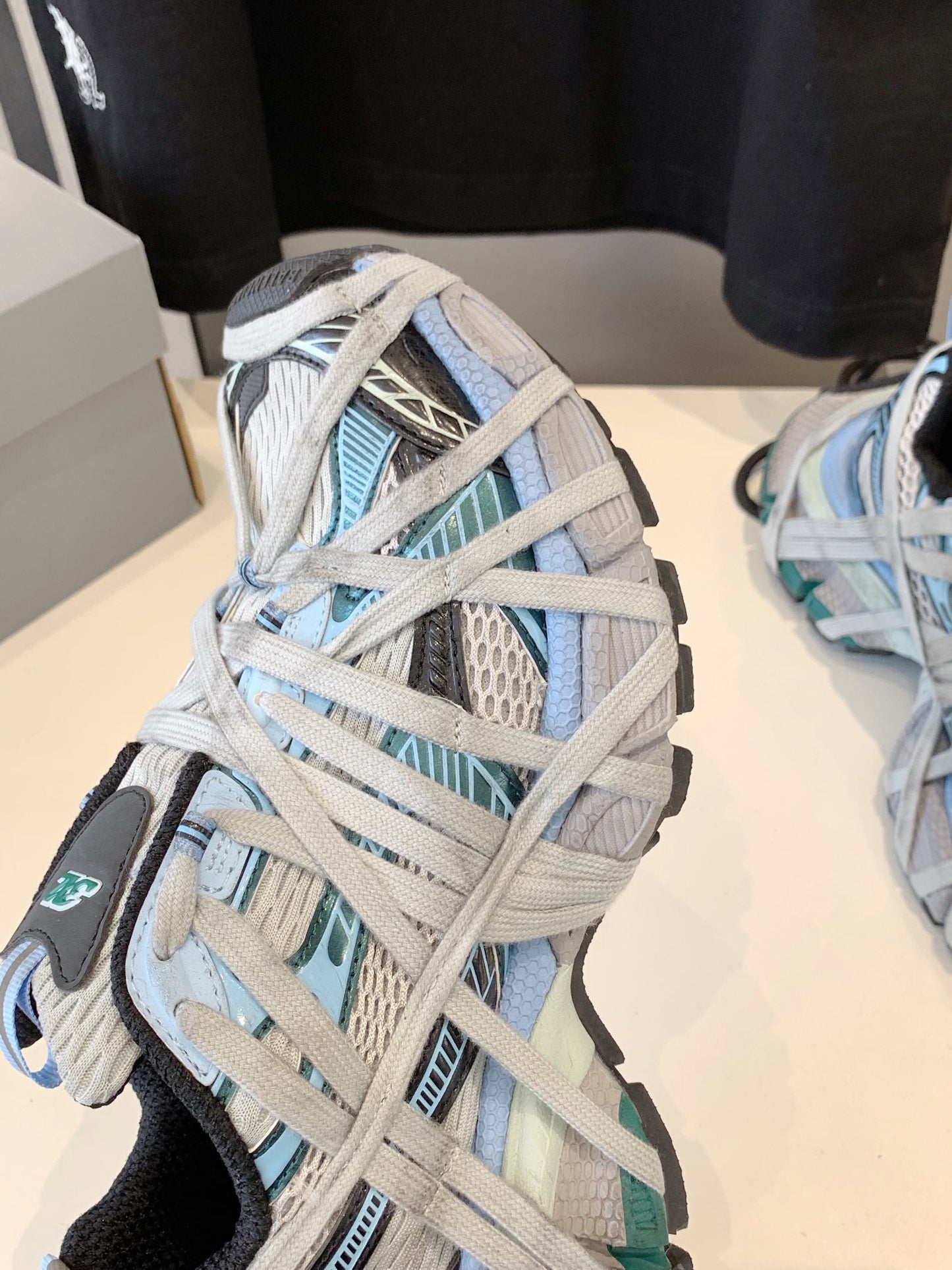Balanciaga 3XL EXTREME LACE SNEAKER GRAY AND LIGHT BLUE