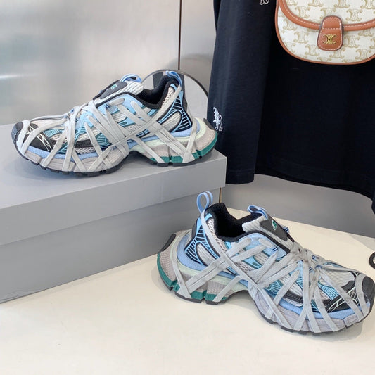 Balanciaga 3XL EXTREME LACE SNEAKER GRAY AND LIGHT BLUE