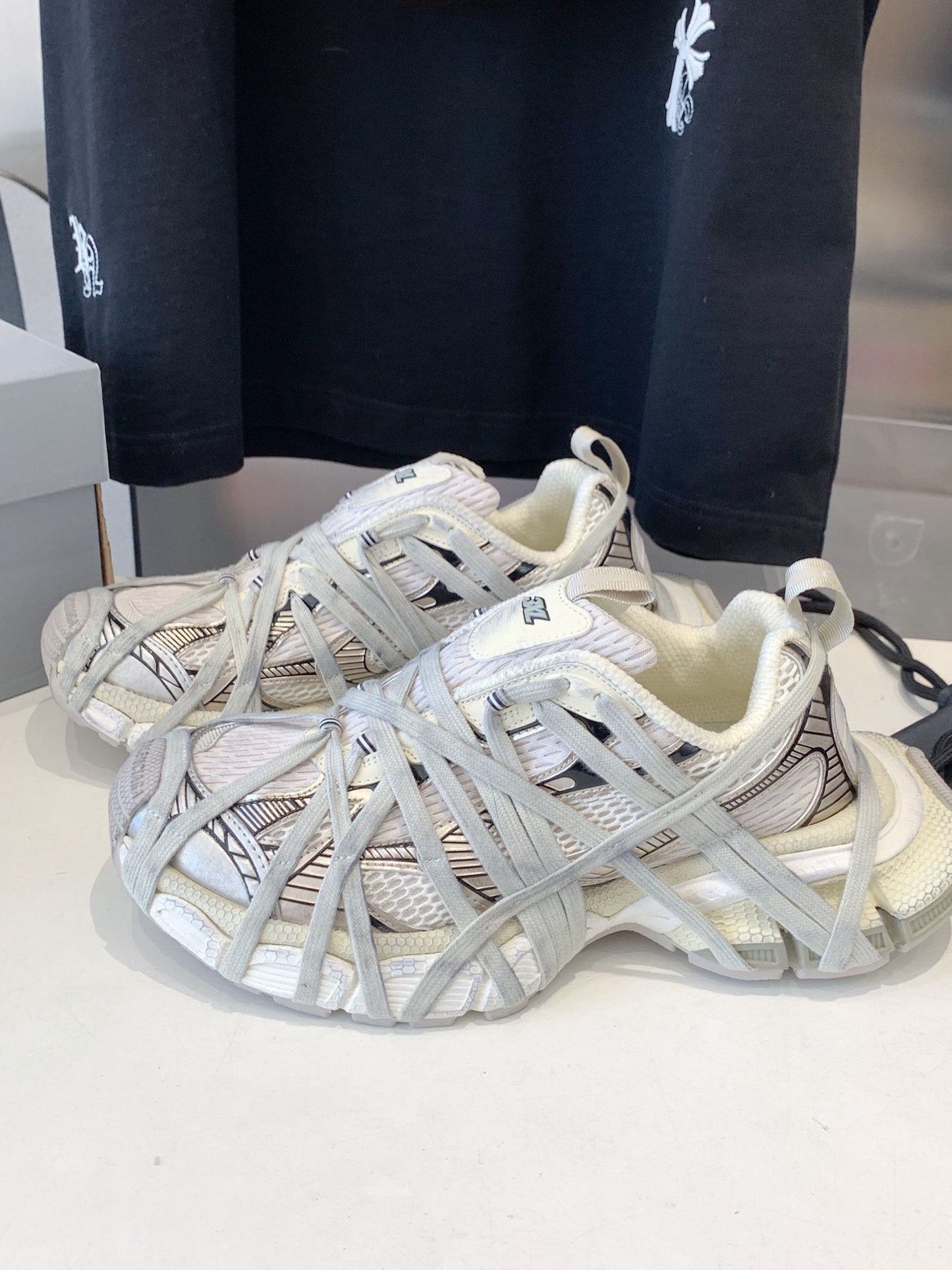 Balanciaga 3XL EXTREME LACE SNEAKER BEIGE AND GRAY