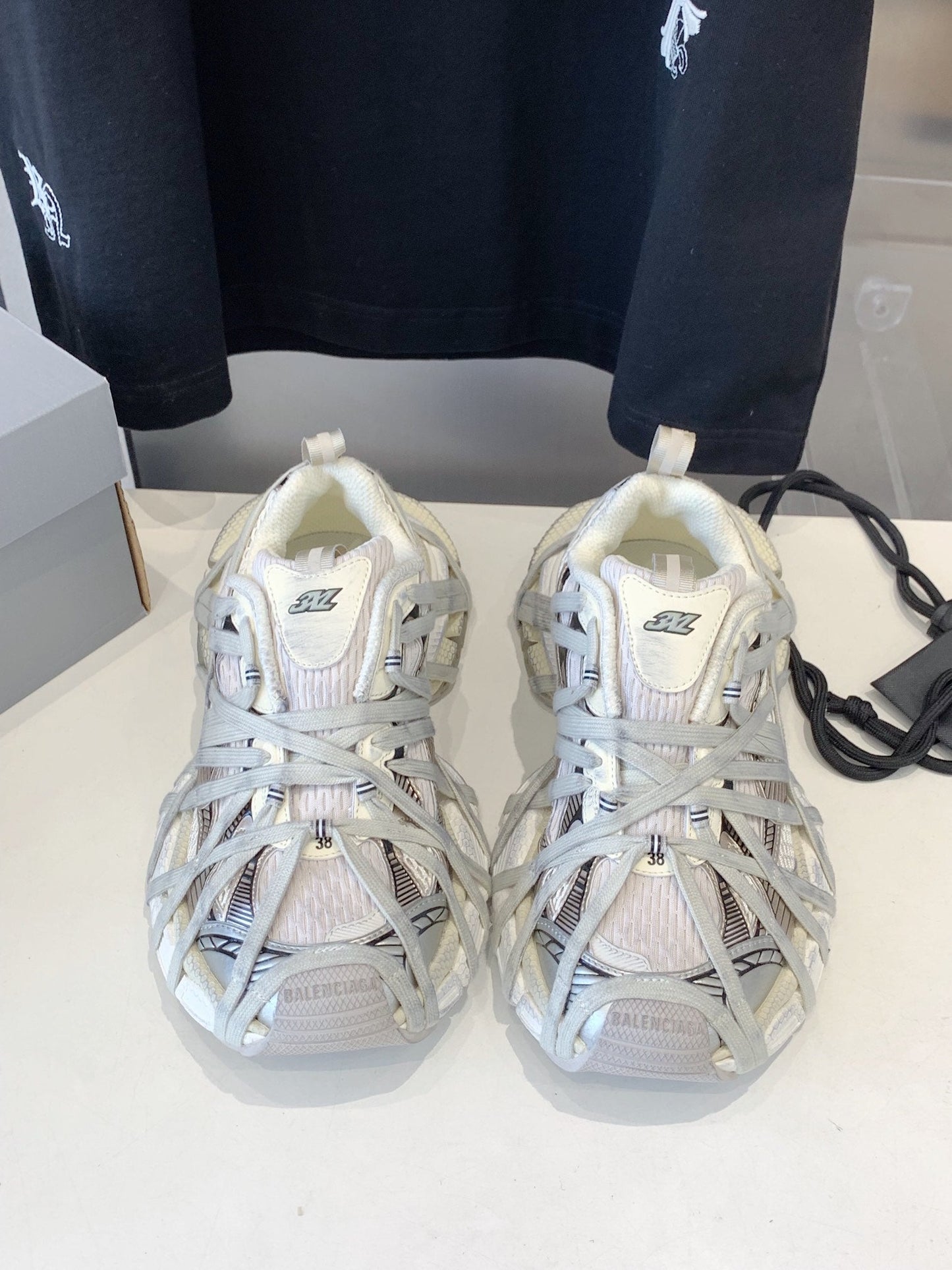 Balanciaga 3XL EXTREME LACE SNEAKER BEIGE AND GRAY
