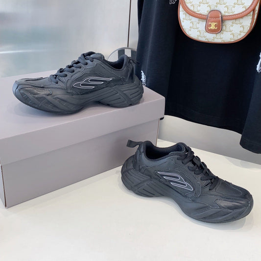Balanciaga MONDAY SHOE IN BLACK COWSKIN AND POLYESTER