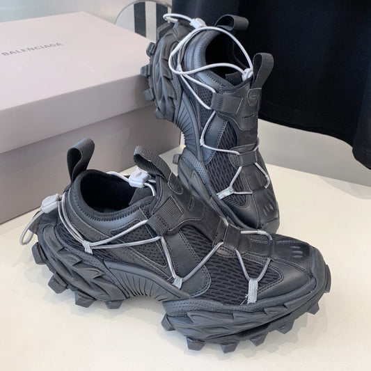 Balanciaga HIKE SNEAKER IN BLACK MESH, POLYURETHANE AND POLYESTER