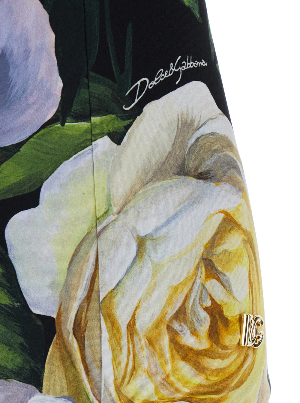 Dolce & Gabbana Women Multicolor One-Piece Swimsuit With Buckle With Logo On The Rear And All-Over Floral Print In Tech Fabric Stretch Woman