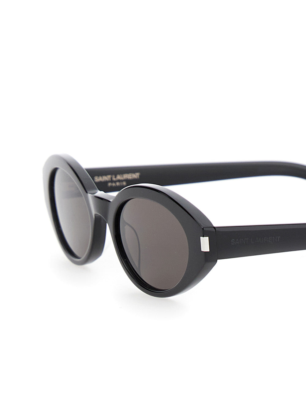 Saint Laurent Women 'Sl 567' Black Sunglasses With Logo Temples In Acetate Woman