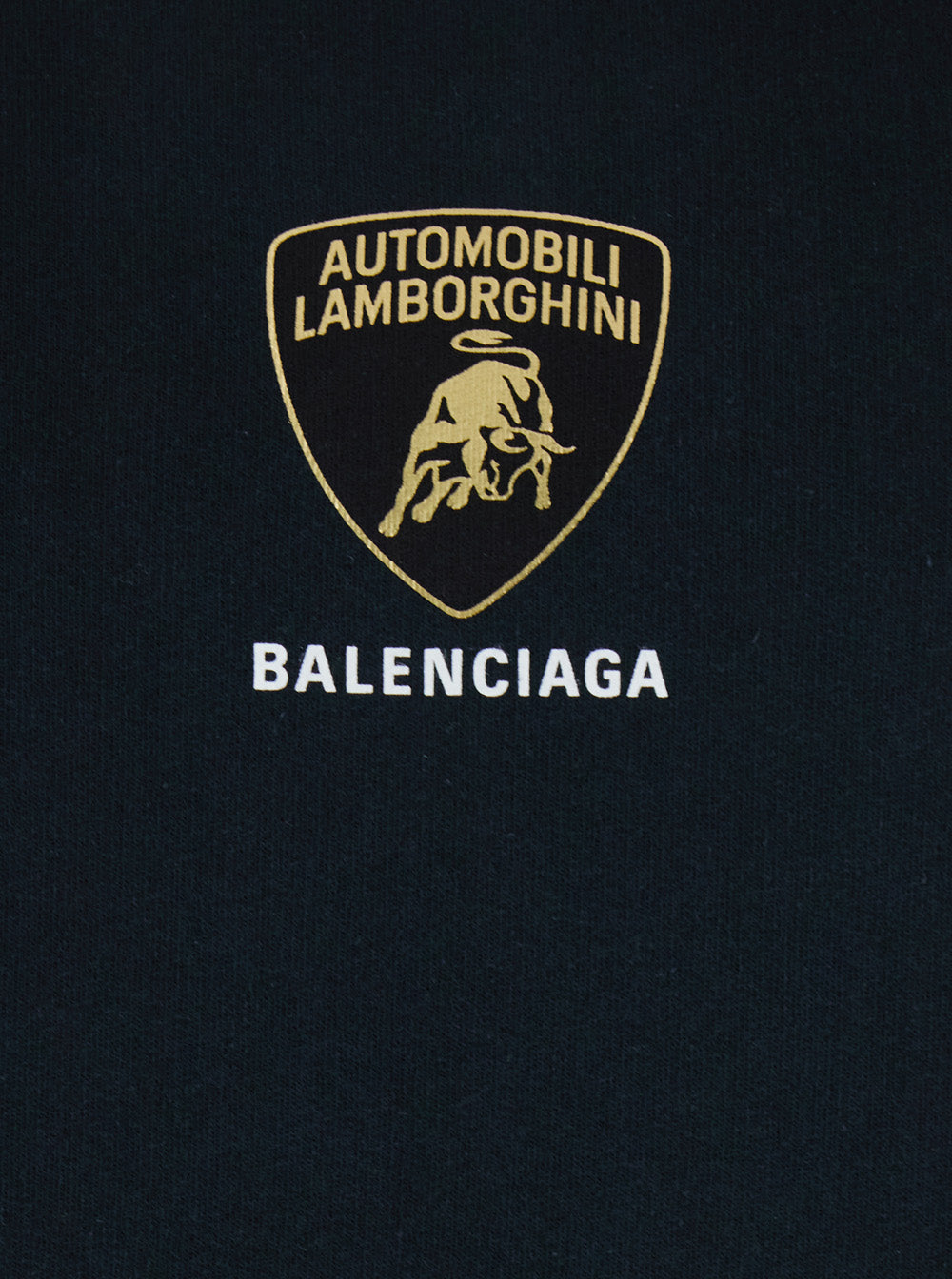 Balenciaga Men Black Hoodie With Fixed Hood And Logo Print On The Front In Cotton Man