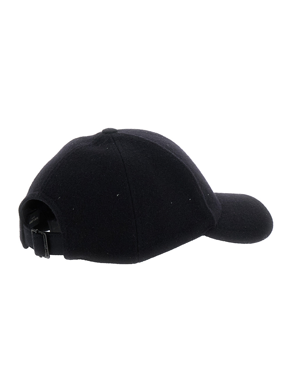 Saint Laurent Men Black Baseball Cap With Cassandre Detail On The Front In Cotton Man