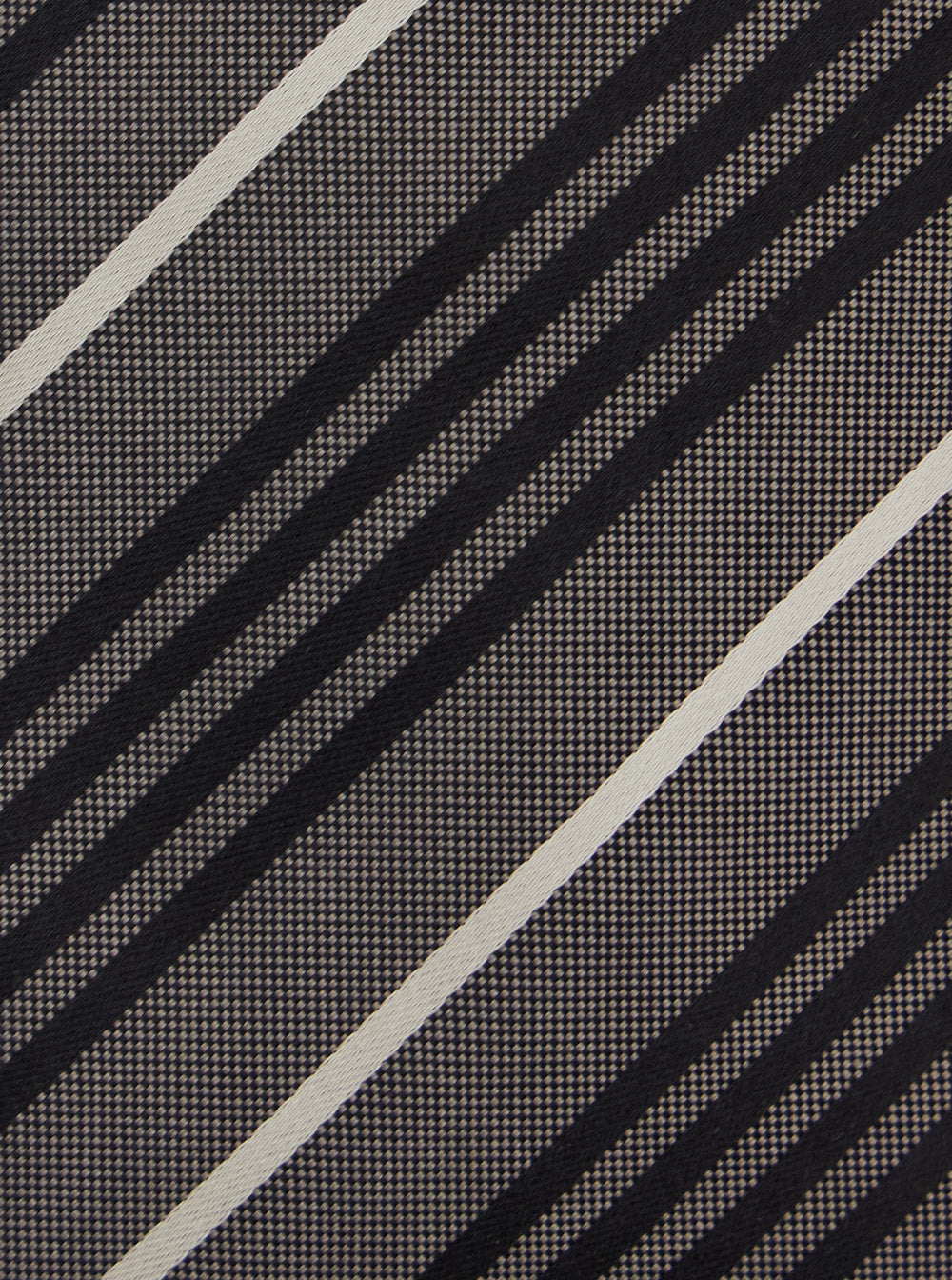 Saint Laurent Men Brown Tie With All-Over Striped Motif In Silk Man