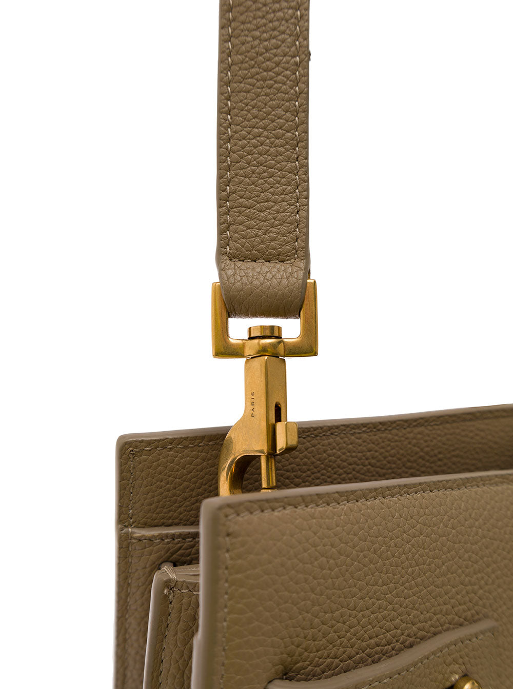 Saint Laurent Men 'A Sac De Jour' Beige Corssbody Bag With Shoulder Strap In Grained Leather Man