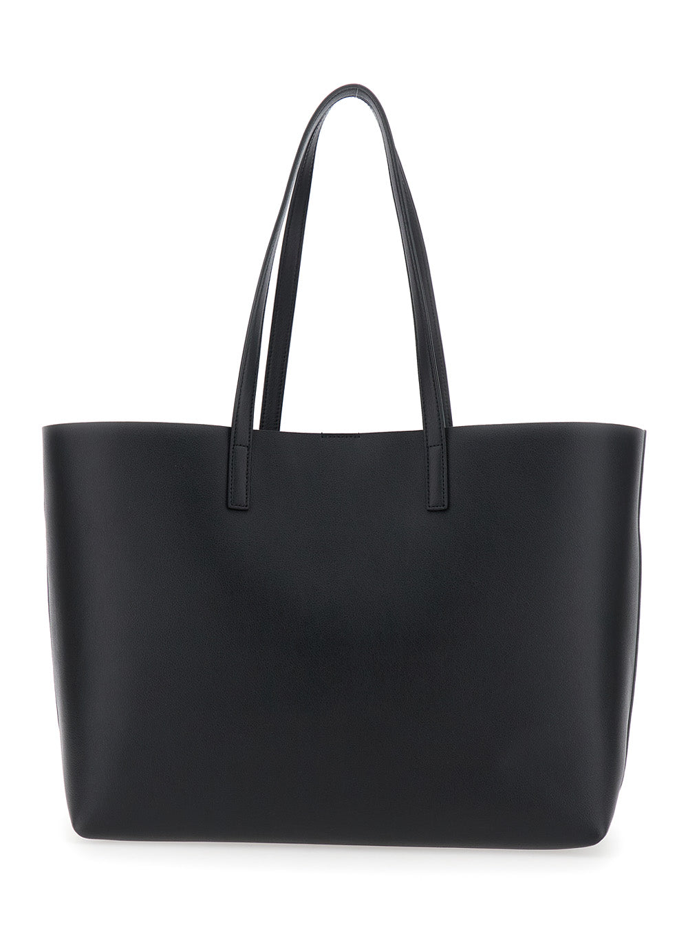 Saint Laurent Women Black Tote Bsg With Embossed Logo On The Front And Logo Tag In Leather Woman