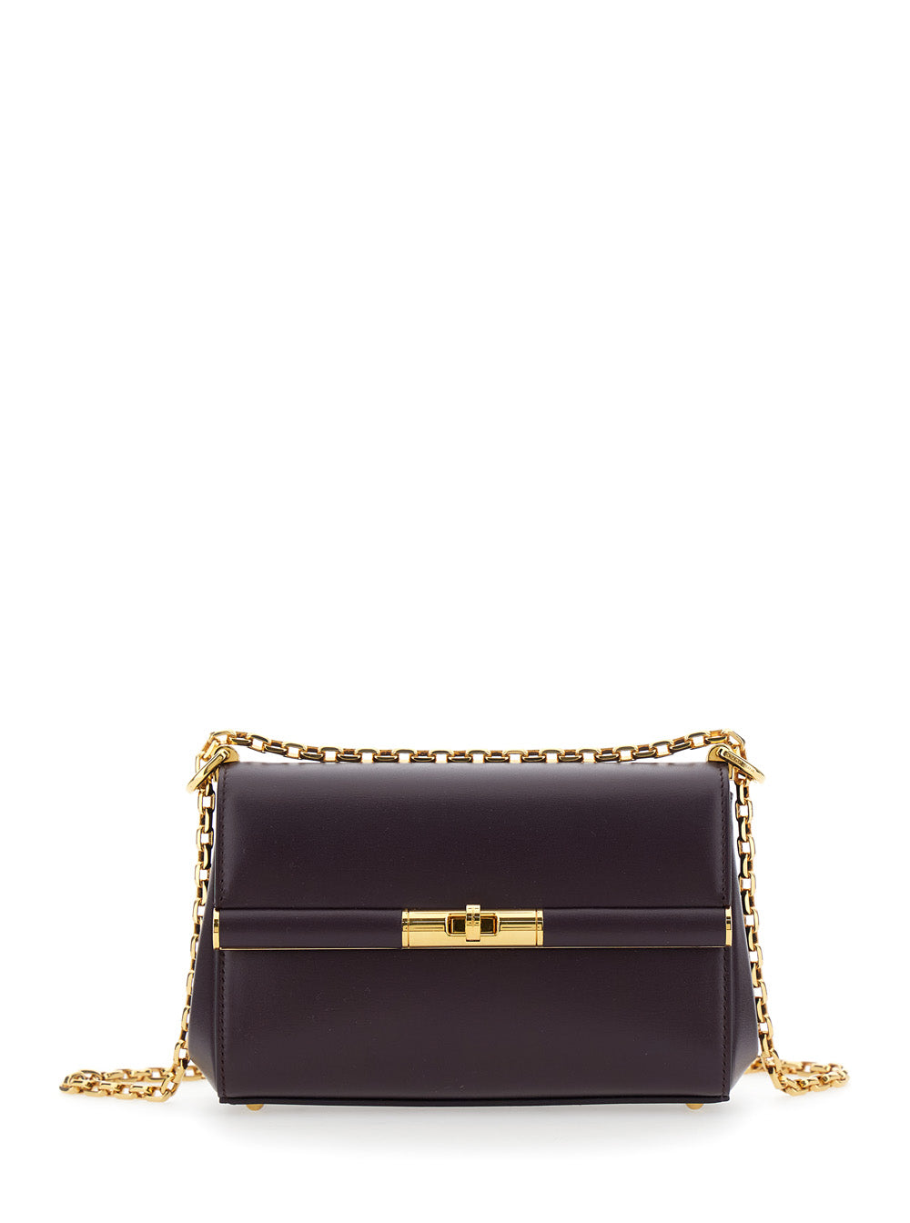 Dolce & Gabbana Women 'Marlene' Violet Shoulder Bag With Twist Lock In Leather Woman