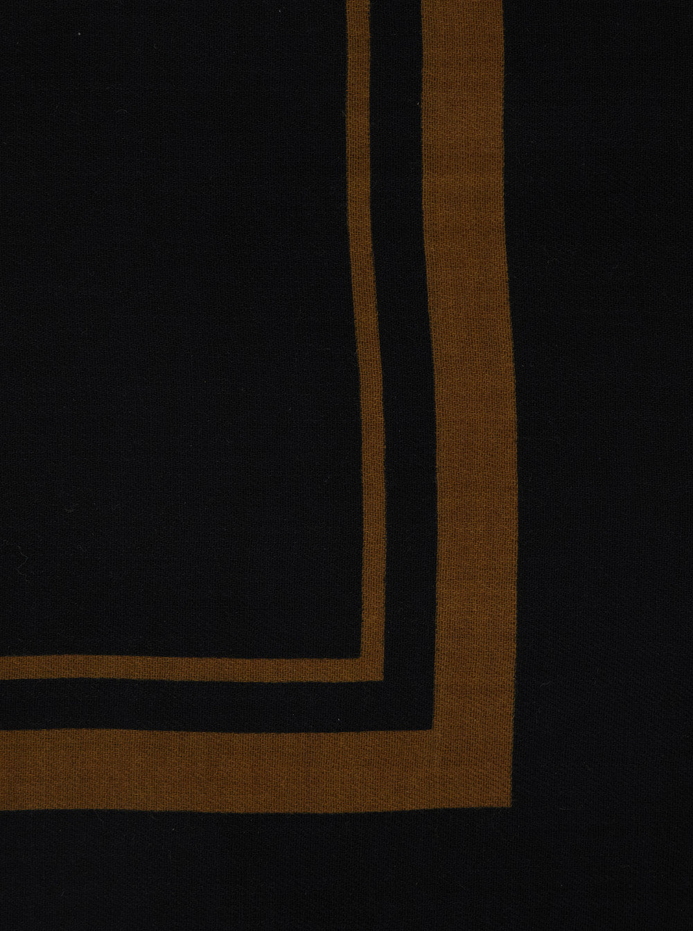 Saint Laurent Men Black Square Scarf With Cassandre On The Front And Leopard Motif In Wool Woman