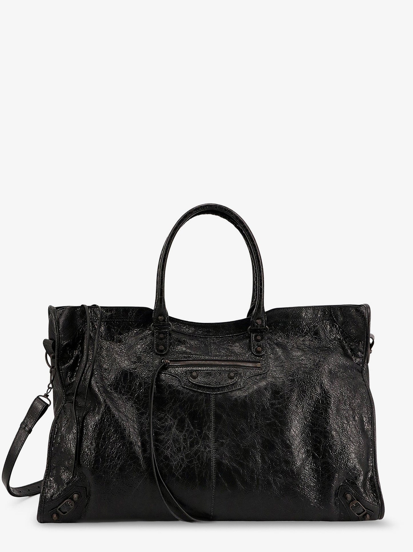 Balenciaga Men Le City Leather Travel Bag