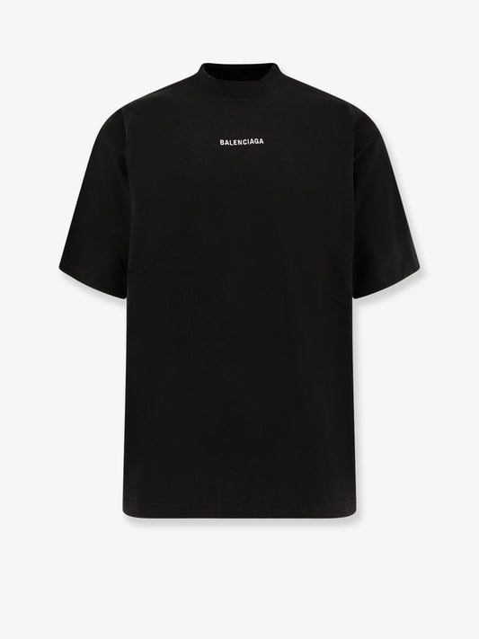 Balenciaga Men Medium Fit Cotton T-Shirt