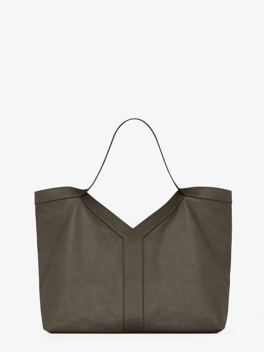 Saint Laurent Men Y Oversize Leather Tote Bag