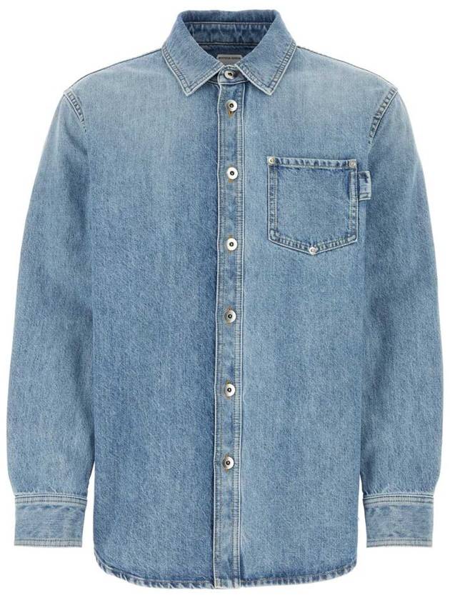 Bottega Veneta Long Sleeve Shirt 789336V42W04715 MID BLUE