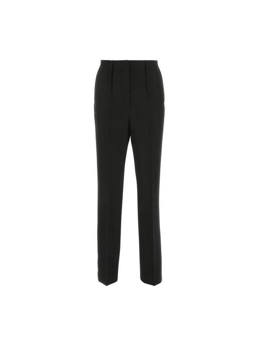 Fendi Women's Grande Poudre Wool Cigarette Pants Black