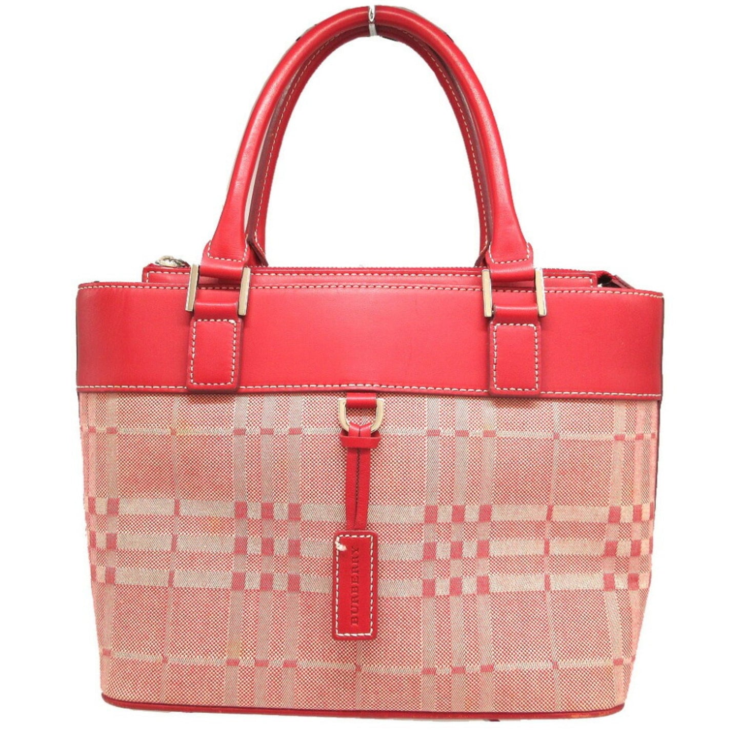 Burberry  Leather Canvas Handbag ()