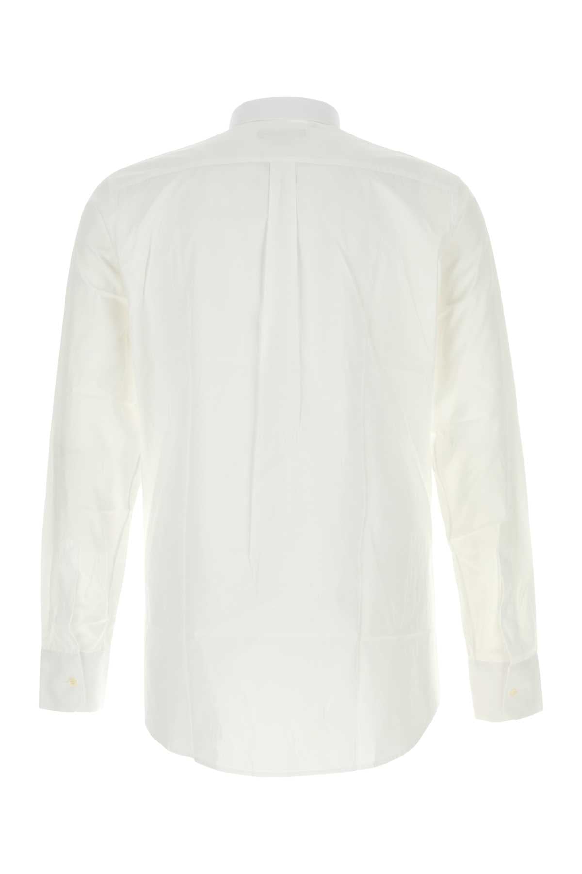 Dolce & Gabbana Men White Poplin Shirt