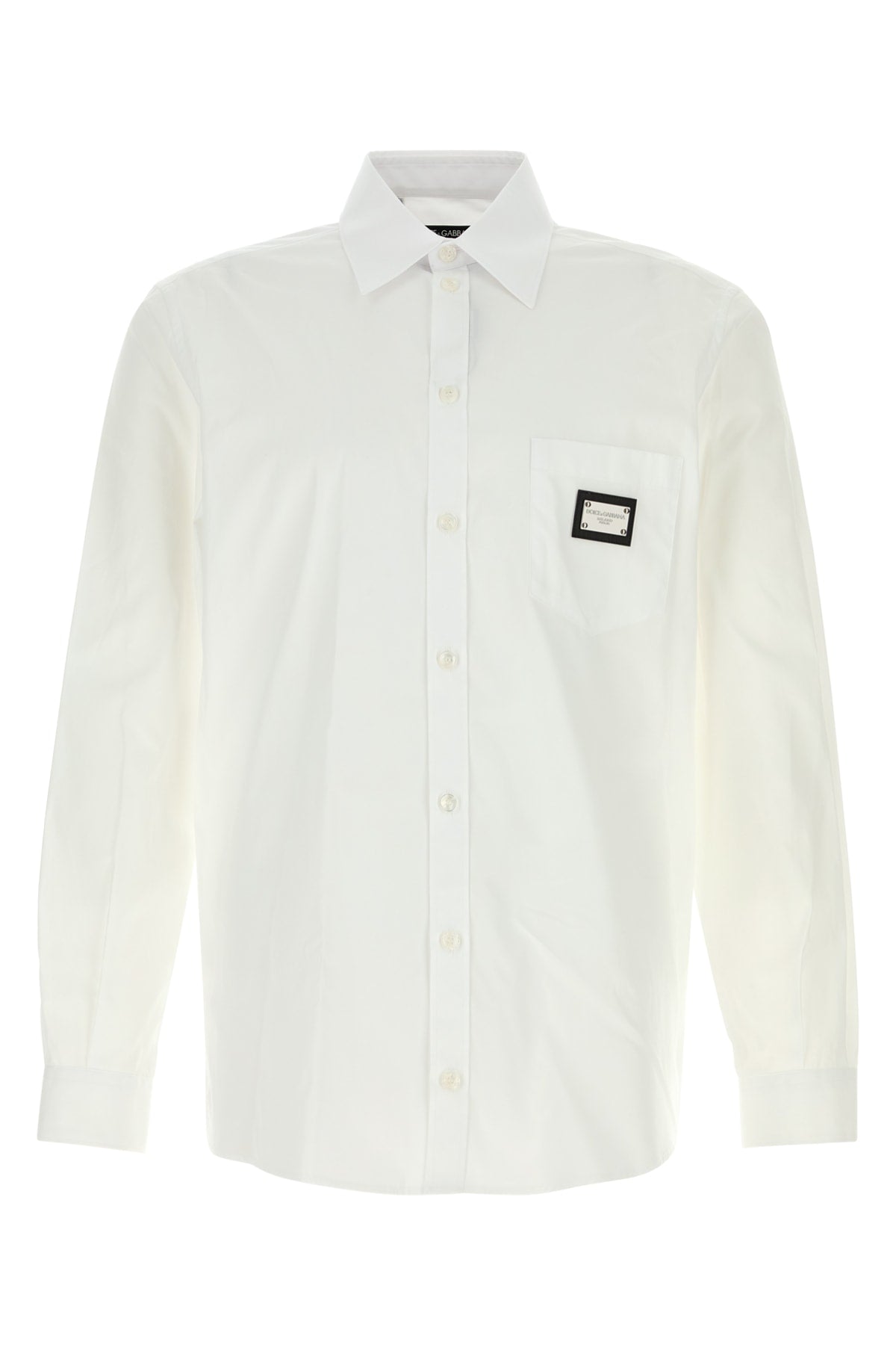 Dolce & Gabbana Men White Poplin Shirt