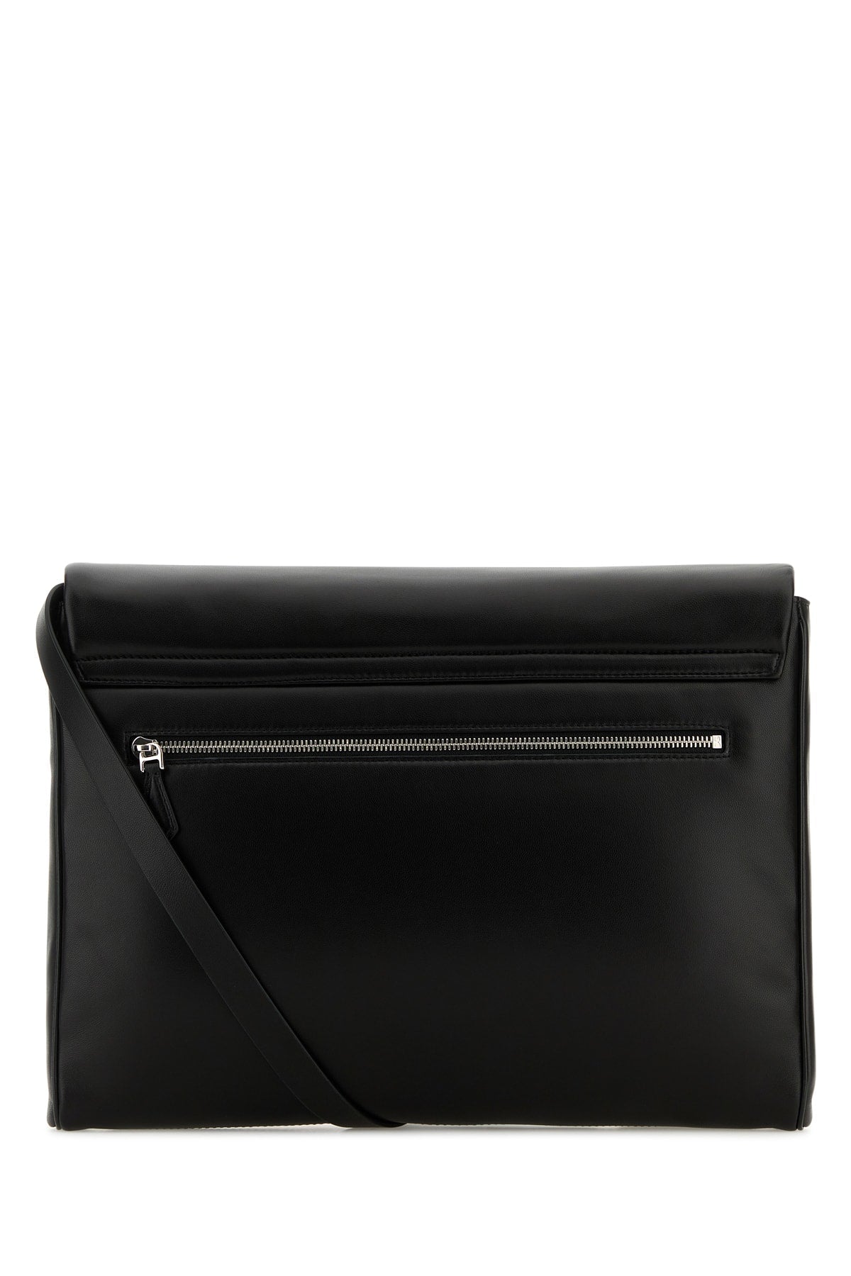 Dolce & Gabbana Men Black Nappa Leather Mediterraneo Clutch