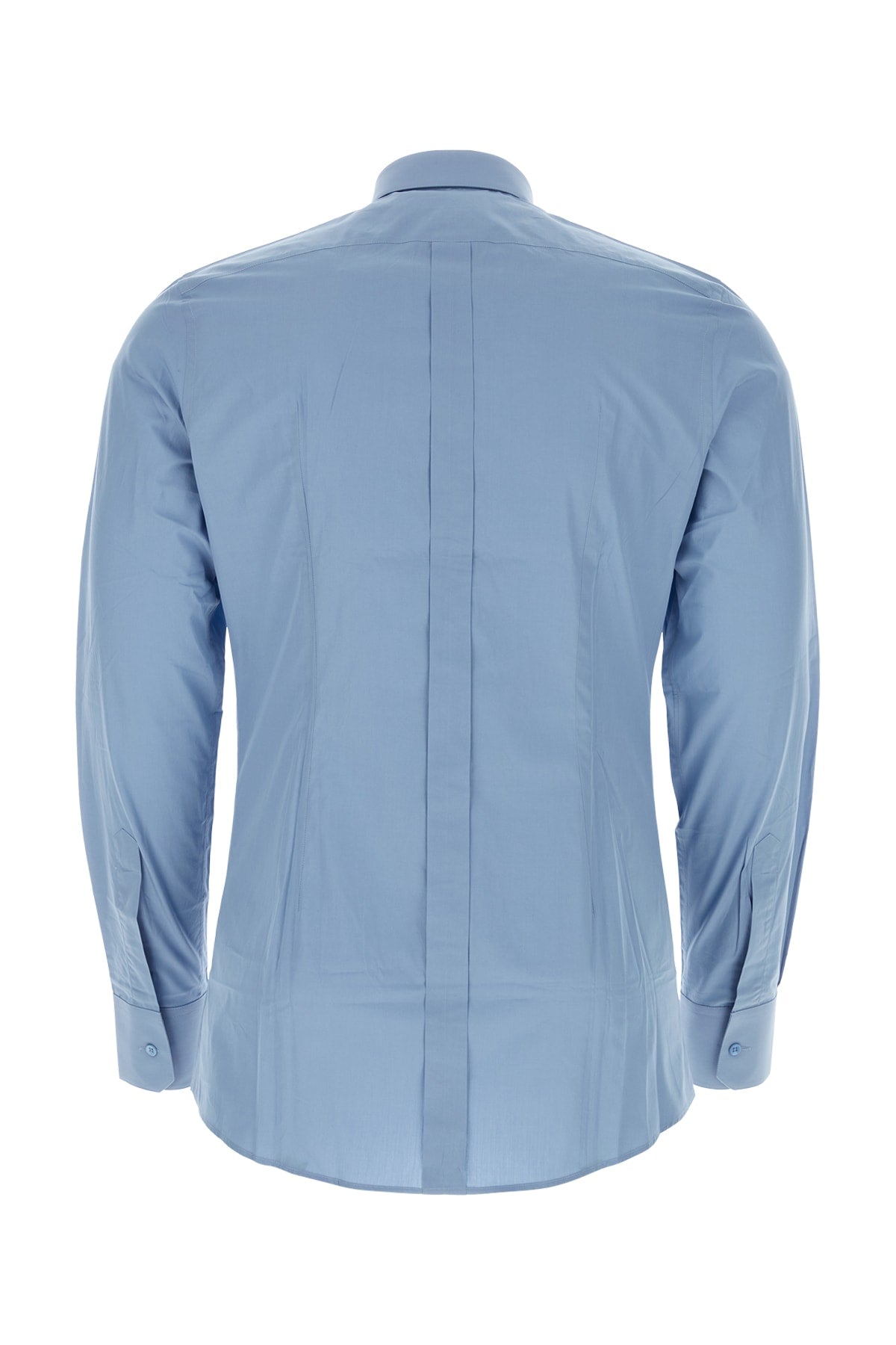 Dolce & Gabbana Men Powder Blue Poplin Shirt