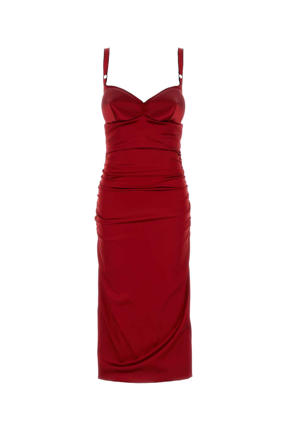 Dolce & Gabbana Women Red Satin Dress