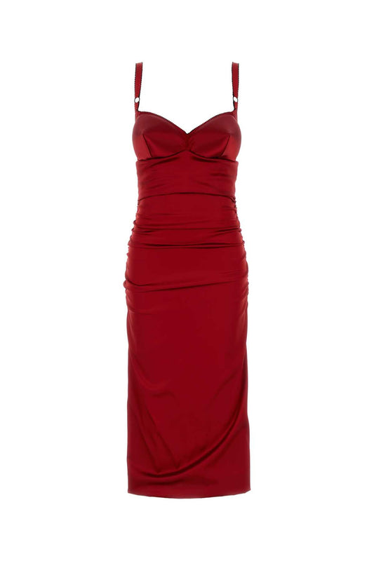 Dolce & Gabbana Women Red Satin Dress