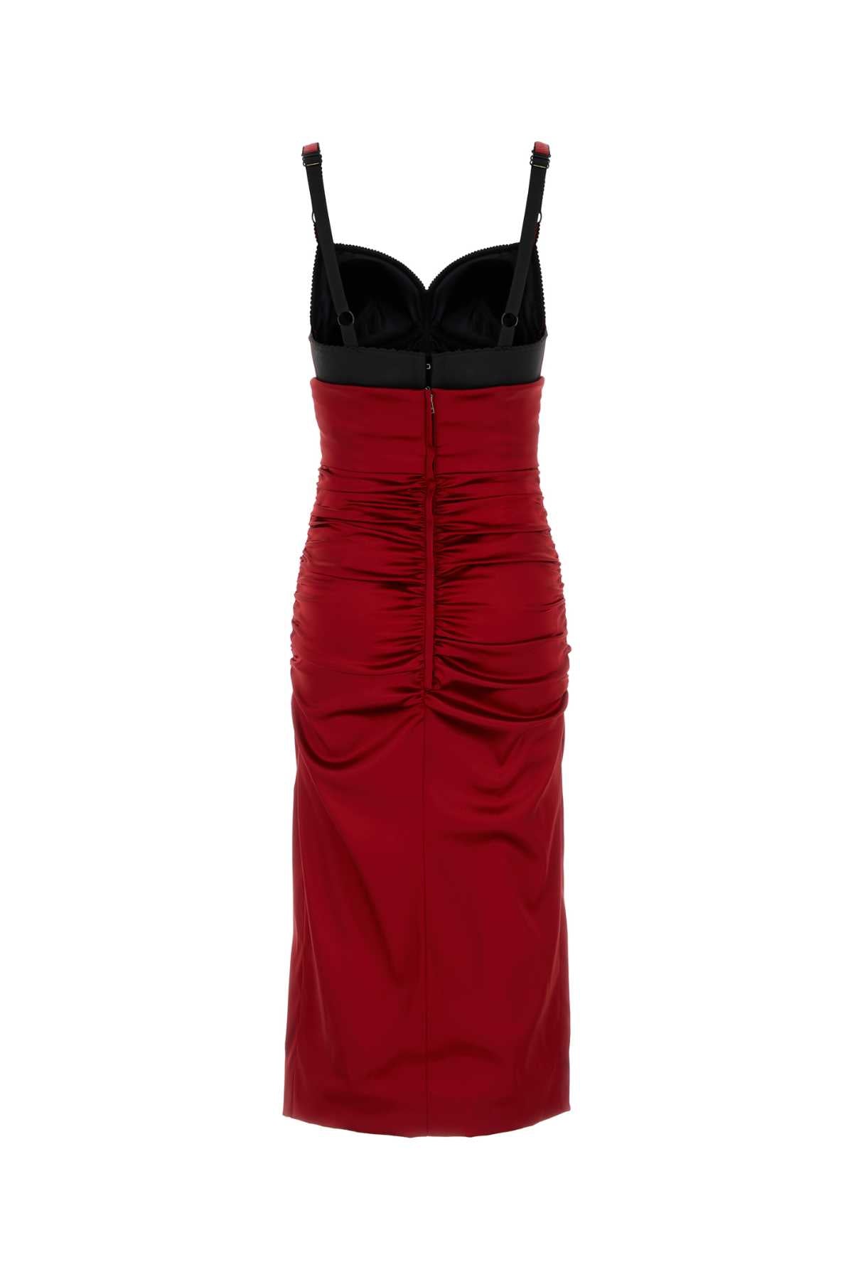 Dolce & Gabbana Women Red Satin Dress